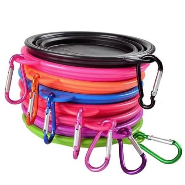 2-Pack: Collapsible Food Water Travel Bowl
