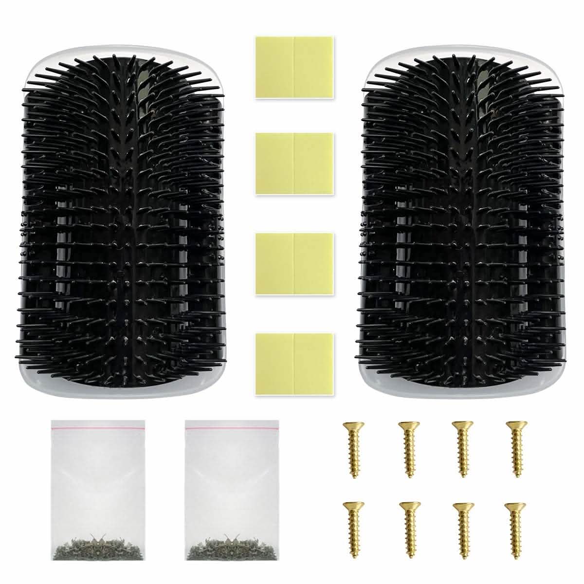 2-Pack: Soft Cat Corner Self Groomer Brush