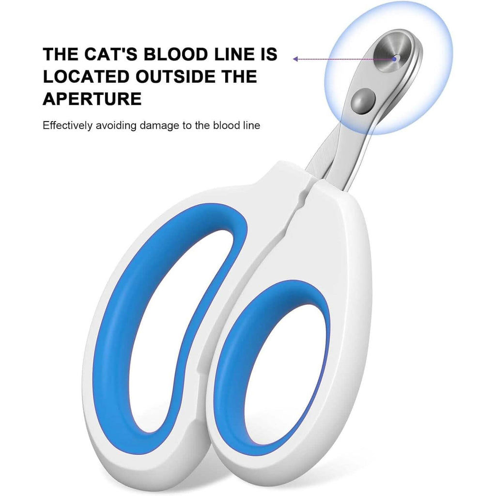 2-Piece: Easy-Grip Stainless Steel Cat Nail Clippers