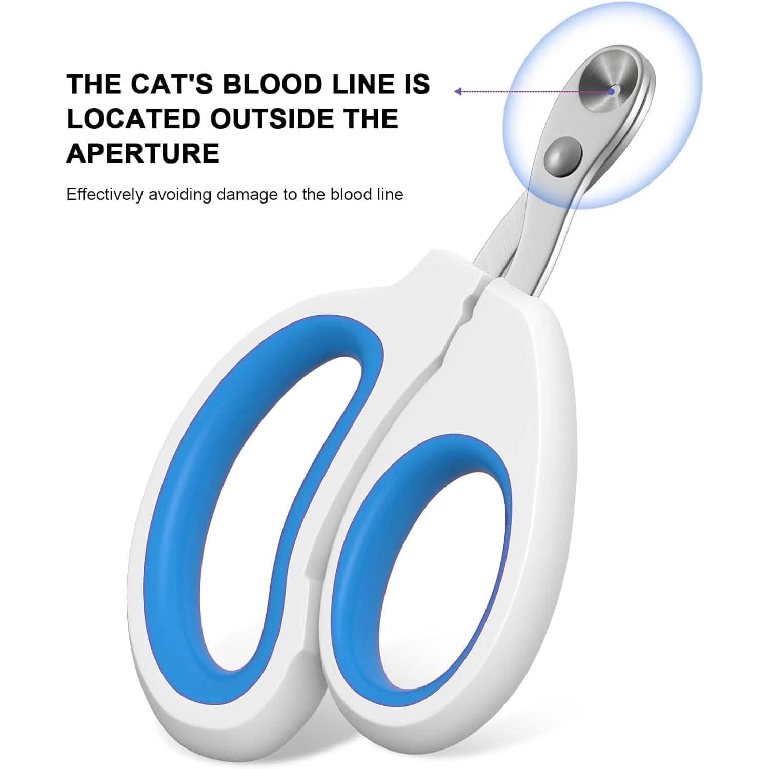 2-Piece: Easy-Grip Stainless Steel Cat Nail Clippers