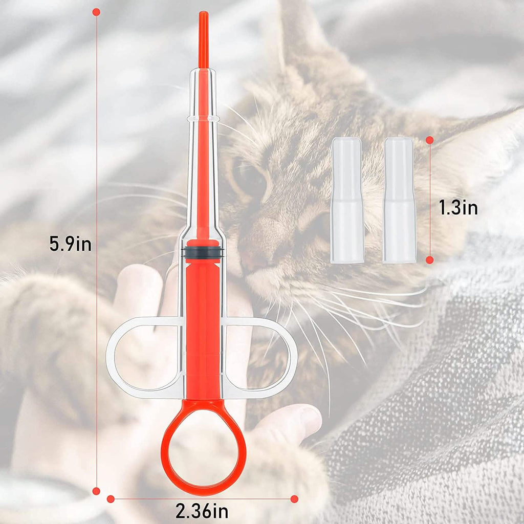2-Piece: Pet Tablet Syringe Pusher