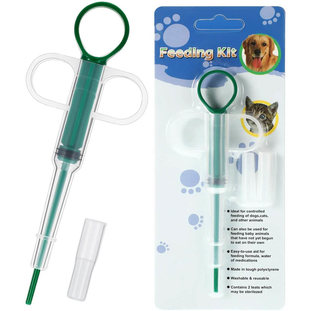 2-Piece: Pet Tablet Syringe Pusher