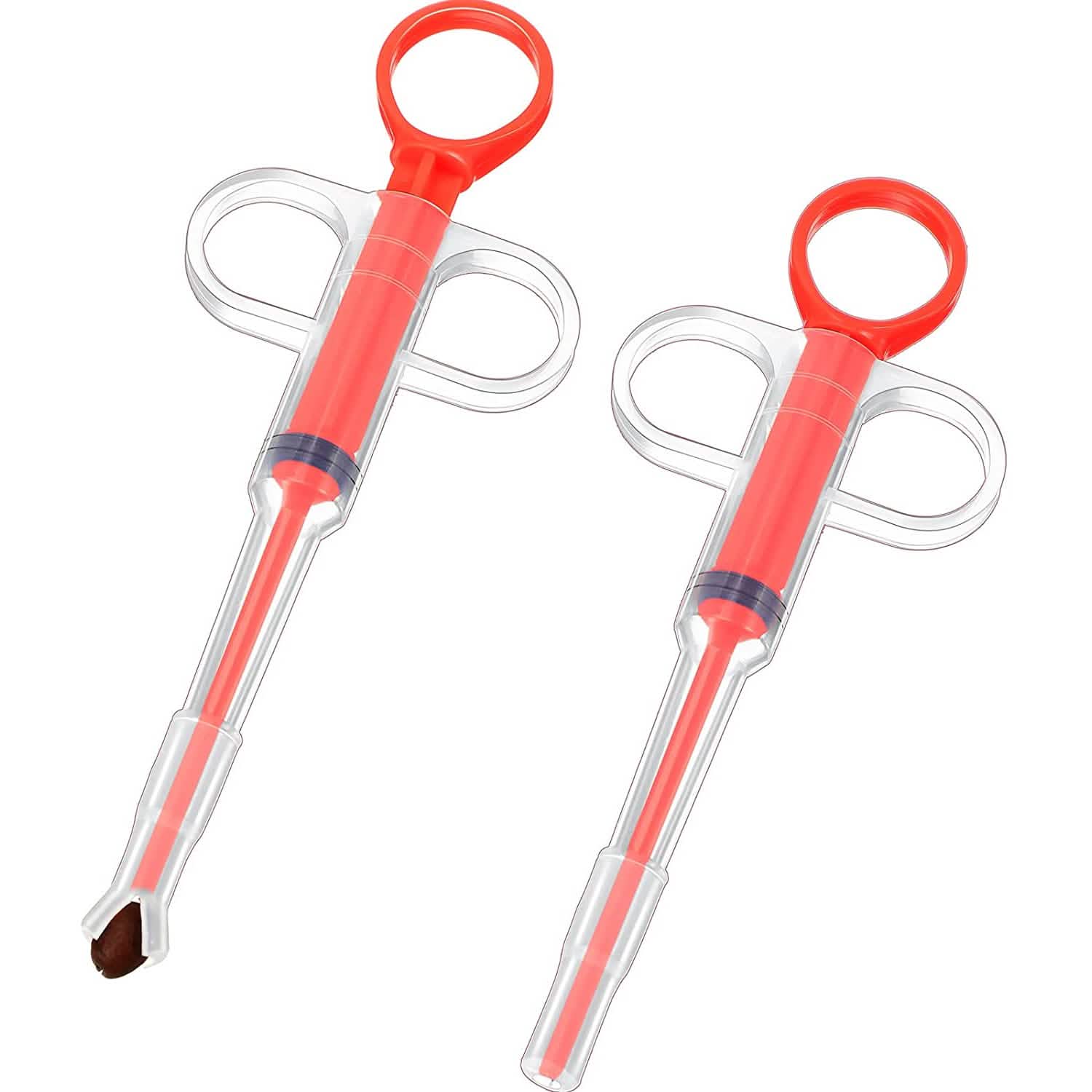 2-Piece: Pet Tablet Syringe Pusher