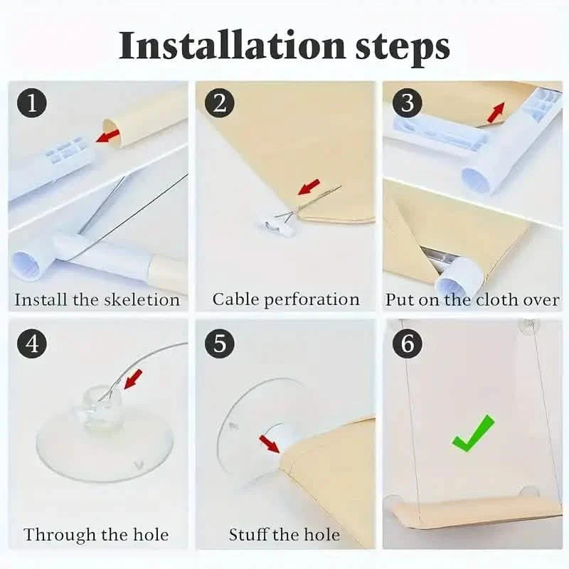 360¬∞ Cat Window Hammock: A Space-Saving Sunny Seat for Indoor Cats!