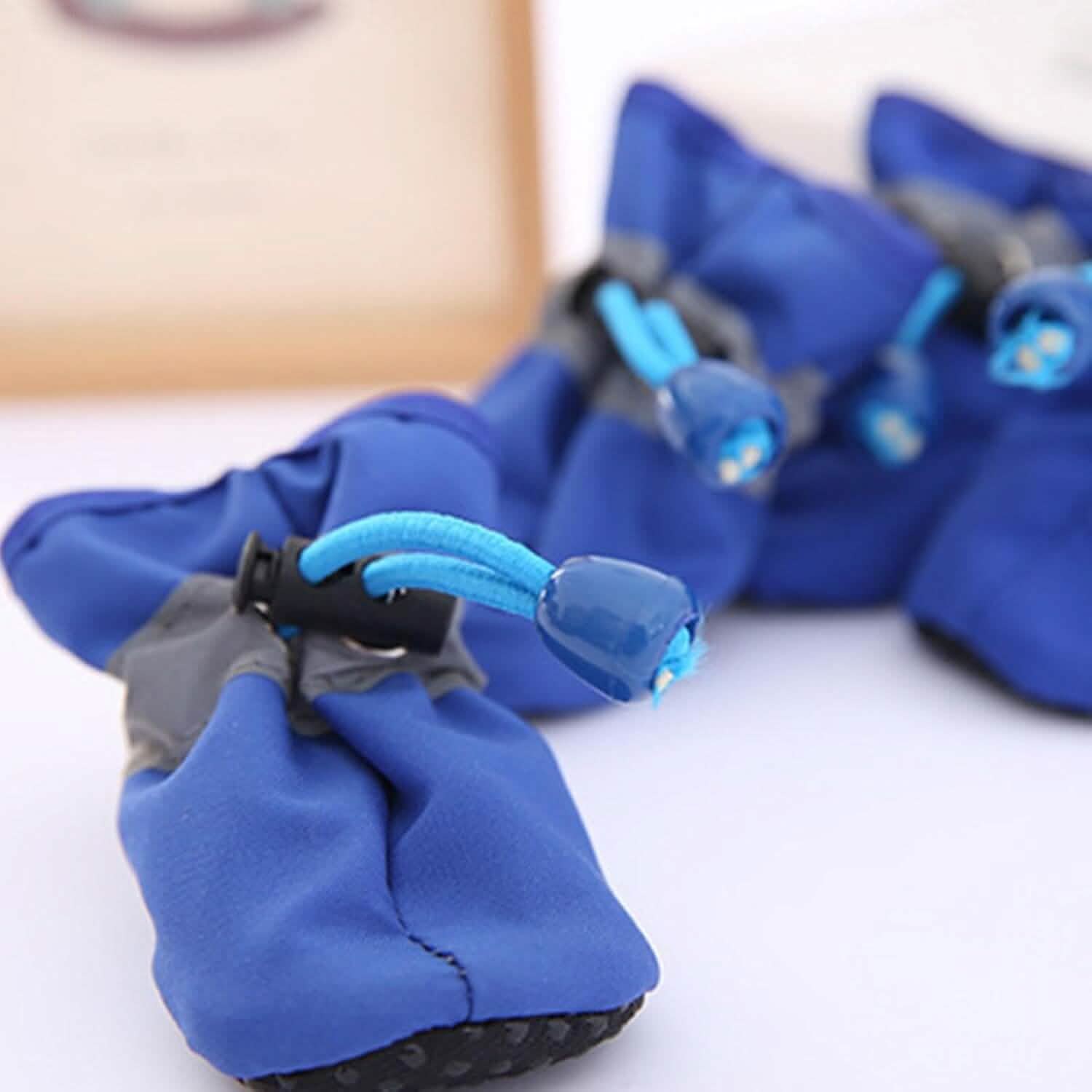 4-Pieces: Water-Resistant Dog Bootie Shoes