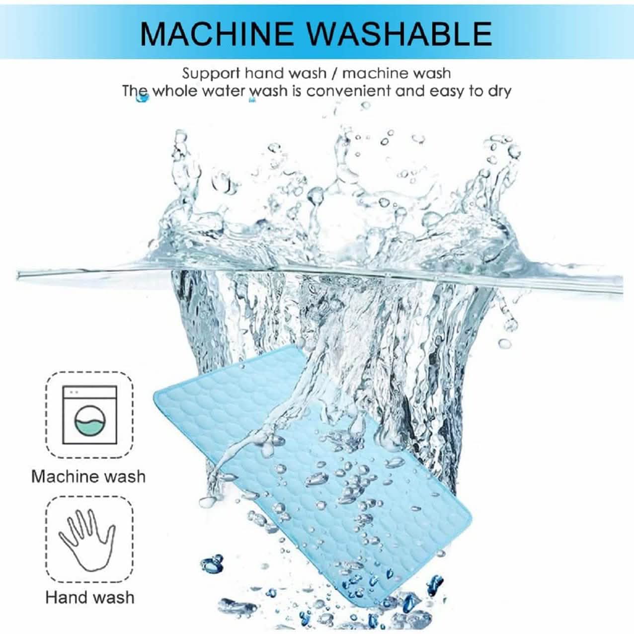 Automatic Cooling Dog Mat Washable Pet Sleeping Blanket Mat