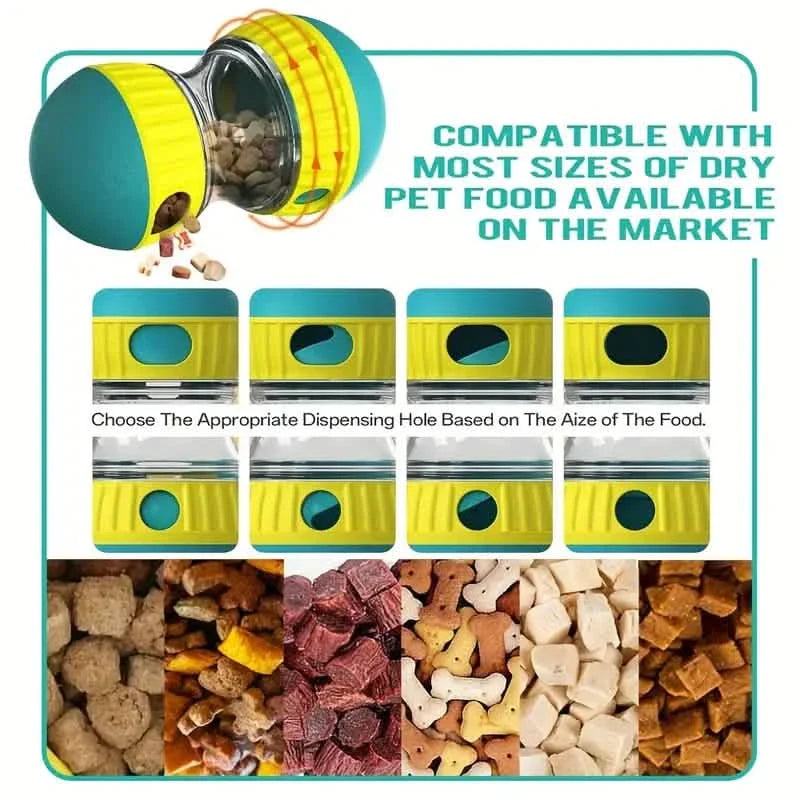 Dog Puzzle Toy with Adjustable Treat Dispensing