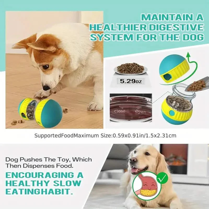 Dog Puzzle Toy with Adjustable Treat Dispensing