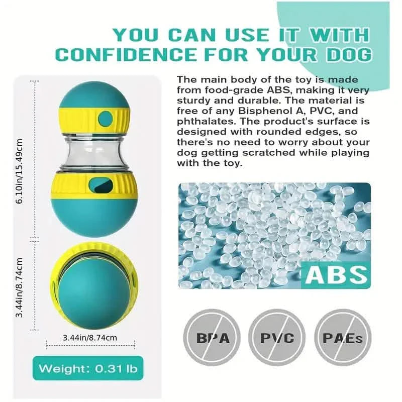 Dog Puzzle Toy with Adjustable Treat Dispensing